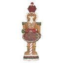 Decoration Nutcracker with LED Brown Red 12x10x35 cm / 3xAAA