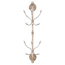 Wall Coat Rack White 28x22x100 cm