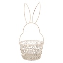Basket Rabbit White Ø 12x27 cm