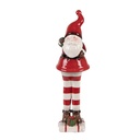 Christmas Decoration Santa Claus Red White 7x7x23 cm