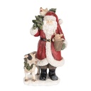 Décoration de Noël père Noël Rouge Blanc 17x16x30 cm
