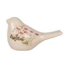 Decoration Bird Beige Pink 16x7x9 cm