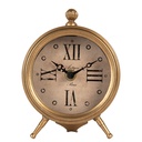 Tischuhr Goldfarbig Beige 11x5x15 cm / 1xAA