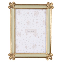 [2F1203] Cornice Foto Color oro Verde 18x2x23 cm / 13x18 cm