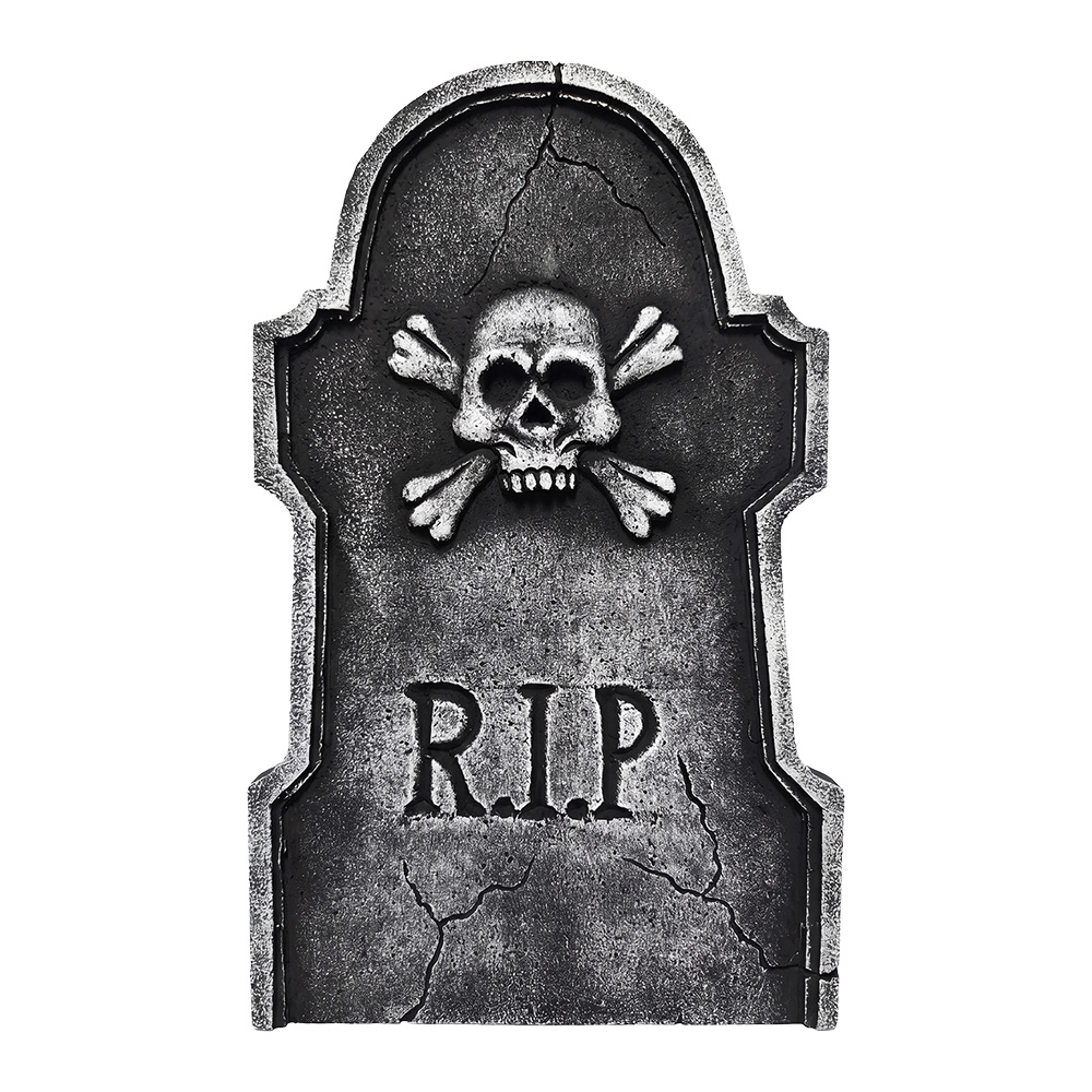 Deko Grabstein Halloween Grau 35x3x55 cm