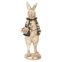 Image de décoration Lapin Beige Noir 9x10x24 cm