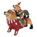 Decoratie honden 36x13x31 cm