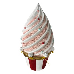 [5MG0128] Cupcake di decorazione Bianco Rosso Ø 41x75 cm