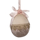 Pendentif décoratif uf Beige Rose Ø 14x18 cm