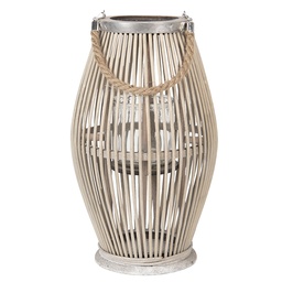 [6RO0470M] Tealight Holder Grey Ø 23x40 cm