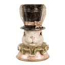Image de décoration Lapin Beige Or 18x15x29 cm