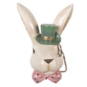 Decoration Rabbit Beige Green 17x11x25 cm