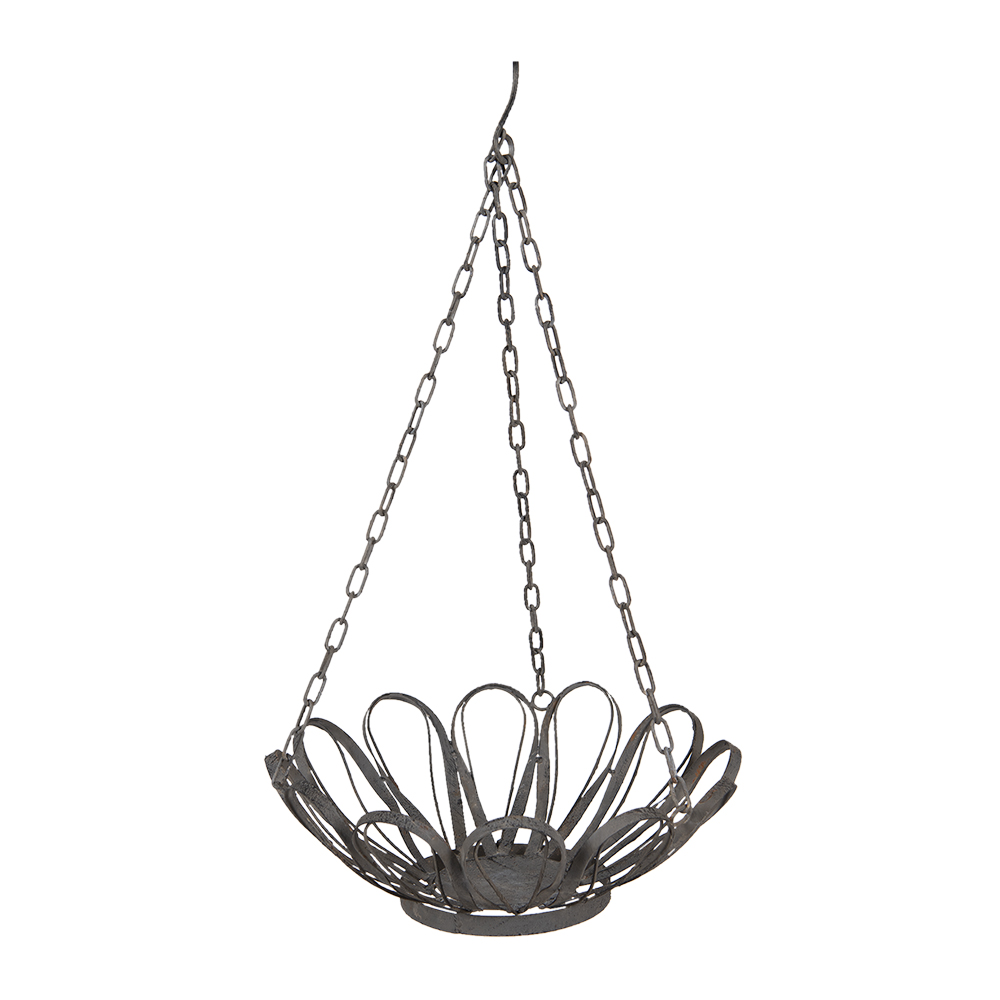 Porta Vaso Grigio, Verde Ø 37x15/62 cm