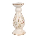 Candle Holder Beige Pink Ø 14x32 cm