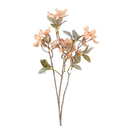[6PL0428BE] Decorative branch with flowers Beige 61 cm
