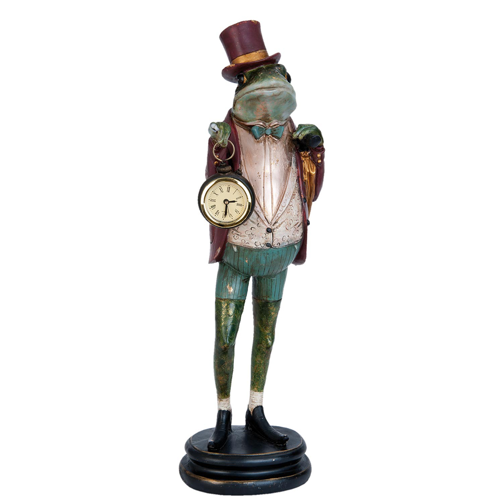 Statua Decorativa Ranocchio Verde 14x17x44 cm