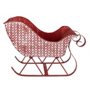 Weihnachtsdeko Schlitten Rot 32x15x24 cm