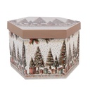 Weihnachtskugeln 14er Set Weiß Goldfarbig 8x8x8 cm