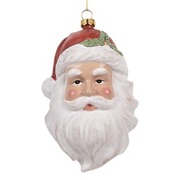 [66083] Ciondolo Decorativo Babbo Natale Bianco Rosso 9x7x15 cm
