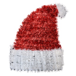 [65568] Décoration de Noël Bonnet de Père Noël Rouge Blanc 33x5x42 cm