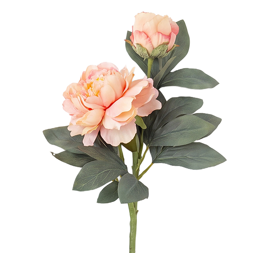 Decoratie tak met bloemen 73 cm