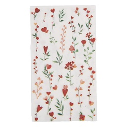 [73109] Tovaglioli di carta Bianco Rosso 33x40 cm (20)