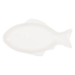 [6CEBO0199S] Bowl Fish White 36x18x4 cm / 375 ml