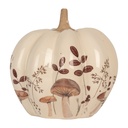Deko Kürbis Beige Braun Ø 18x18 cm