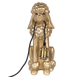 [6LMP793] Table lamp Gold colored 27x16x38 cm E27/max 1x60W