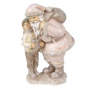 Décoration de Noël père Noël Rose 13x11x18 cm