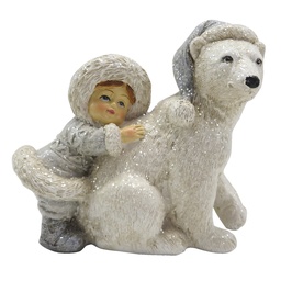 [6PR4811] Image de décoration Enfant Blanc 11x6x11 cm