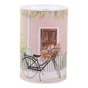 Salvadanaio Rosa Bianco Ø 10x15 cm