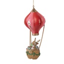 Deko-Anhänger Hirsch im Heißluftballon Rot Rosa Ø 7x17 cm