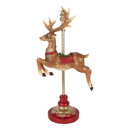[6PR6267] Decoratie rendier 18x10x35 cm