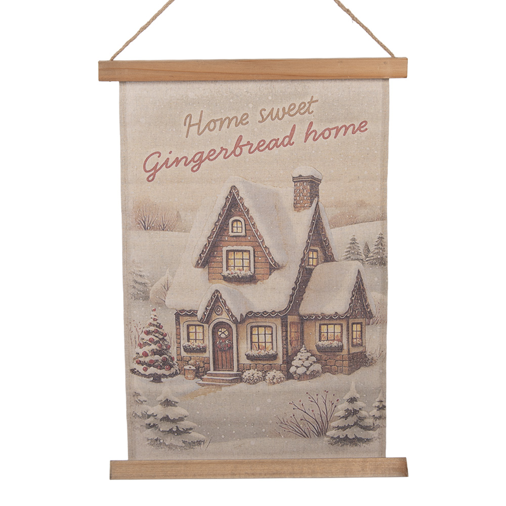 Carte murale Noël Beige Marron 40x2x60 cm