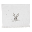 Asciugamano Ospite Bianco Grigio 40x66 cm