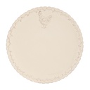 Tableware Diner Plate Beige Ø 26x2 cm
