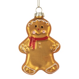 [6GL5241] Palla di natale Marrone Rosso 6x2x10 cm