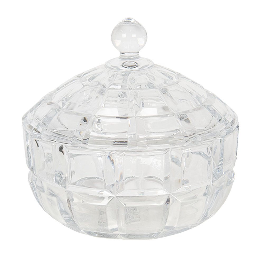 Bonbonniere mit Deckel Transparent Ø 18x18 cm