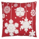 Kissen gefüllt Rot Weiß 45x5x45 cm