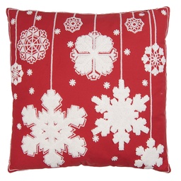 [KG023.169] Coussin rempli Rouge Blanc 45x5x45 cm