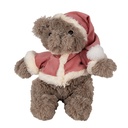 Weihnachtsbär Braun Rosa 19x19x30 cm