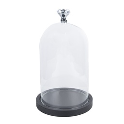 [6GL2544] Cloche en Verre Transparent Ø 14x25 cm