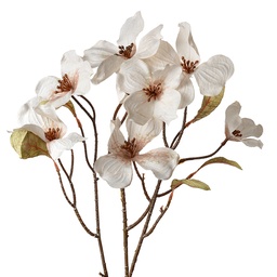 [5PL0113W] Artificial Flower White 12x8x72 cm