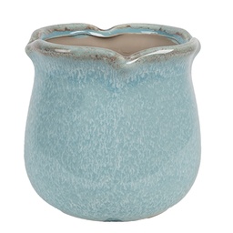 [6CE1715BL] Decoratie bloempot Ø 12x12 cm