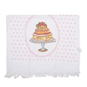 Guest Towel White Pink 40x66 cm