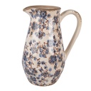 Dekorativer Krug Beige Blau 20x14x25 cm