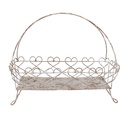 Étagère Blanc Marron 50x24x41 cm