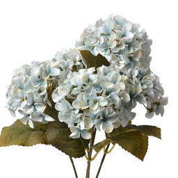 [6PL0306] Artificial Flower Hydrangea Blue Green 15x15x42 cm