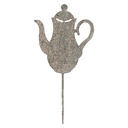 Spuntone da Giardino Teiera Grigio Beige 20x1x40 cm